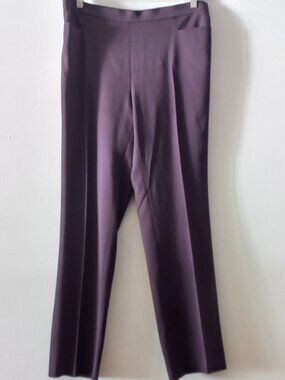 AKRIS PUNTO burgundy purple dress pants